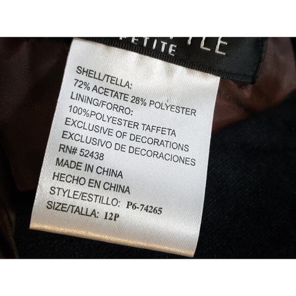 PS Style Midi Dress Women's 12P Brown Acetate Sleeveless Round Neck Waist Tie - Picture 6 of 13